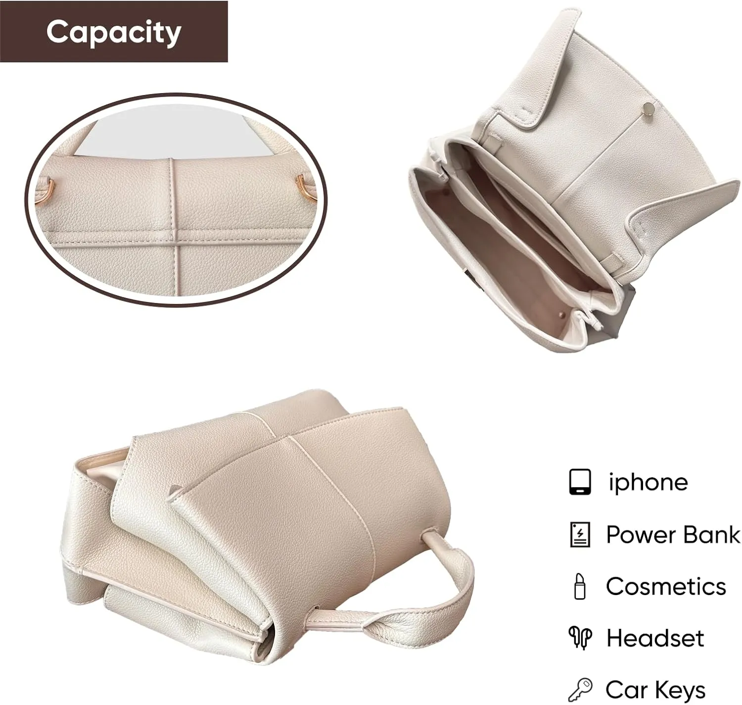 Luxury Handbags for Women Leather Satchel & Top-Handle Designer Bags