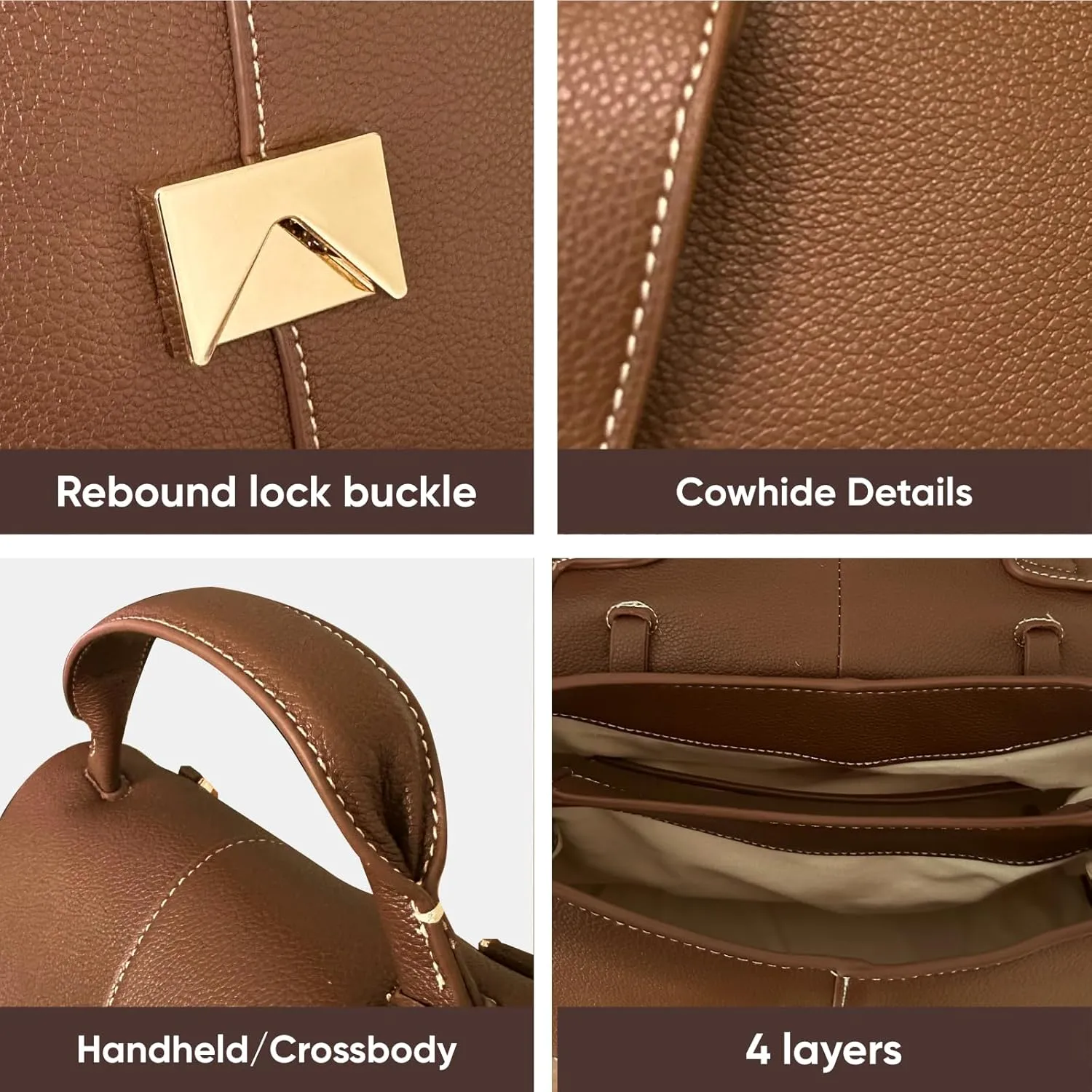 Luxury Handbags for Women Leather Satchel & Top-Handle Designer Bags
