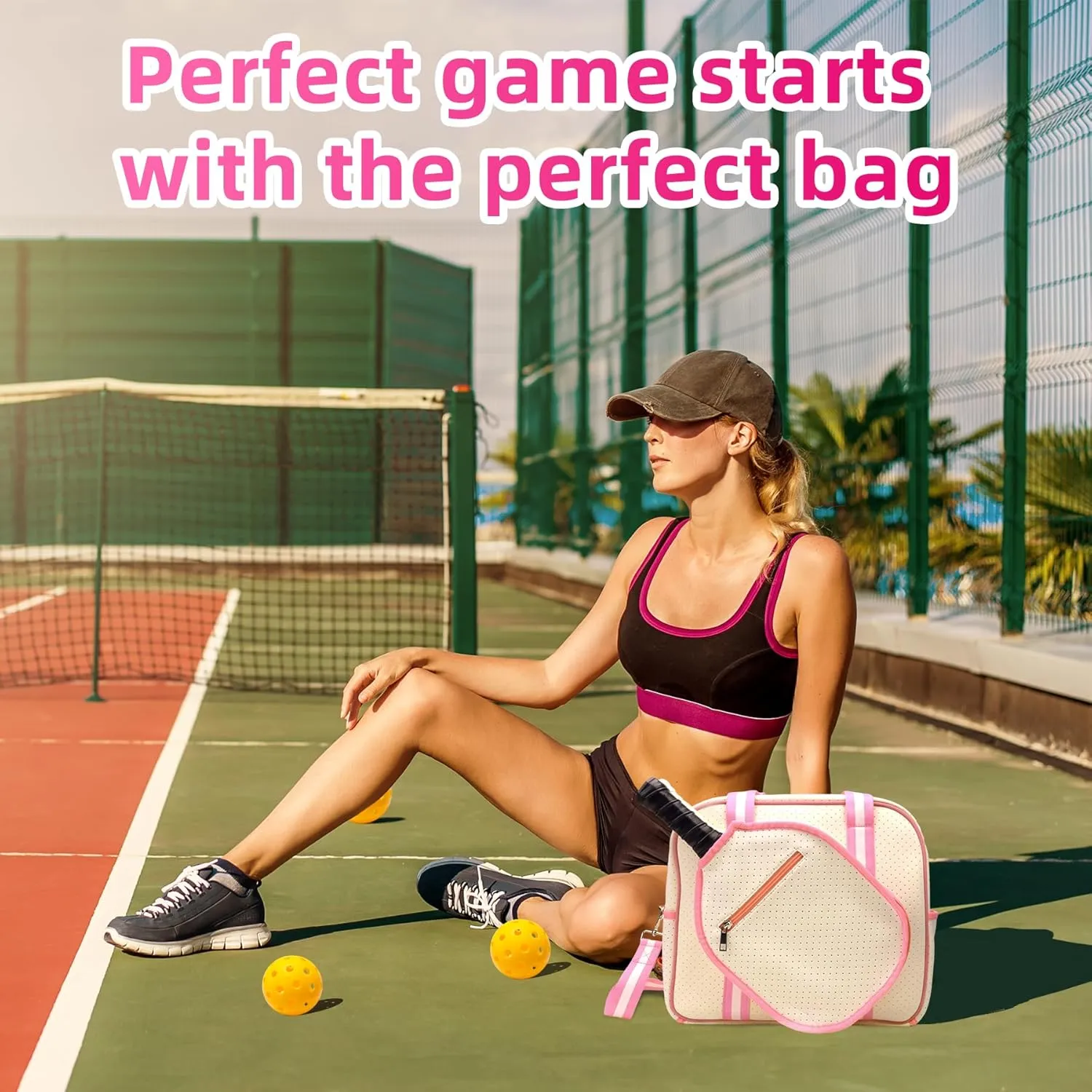 Luxury Pickleball Bags for Women, Cute Paddle Bag Gifts