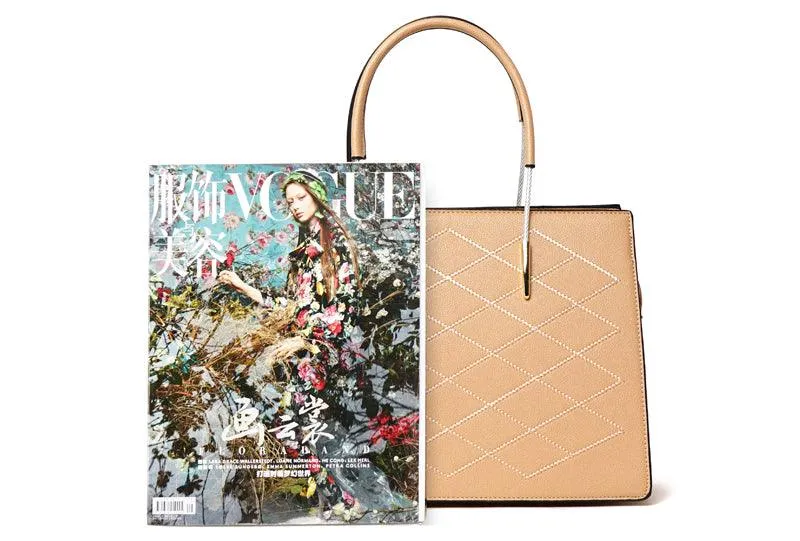 Luxury Women Designer Leather 2 in 1 Bag - Khaki