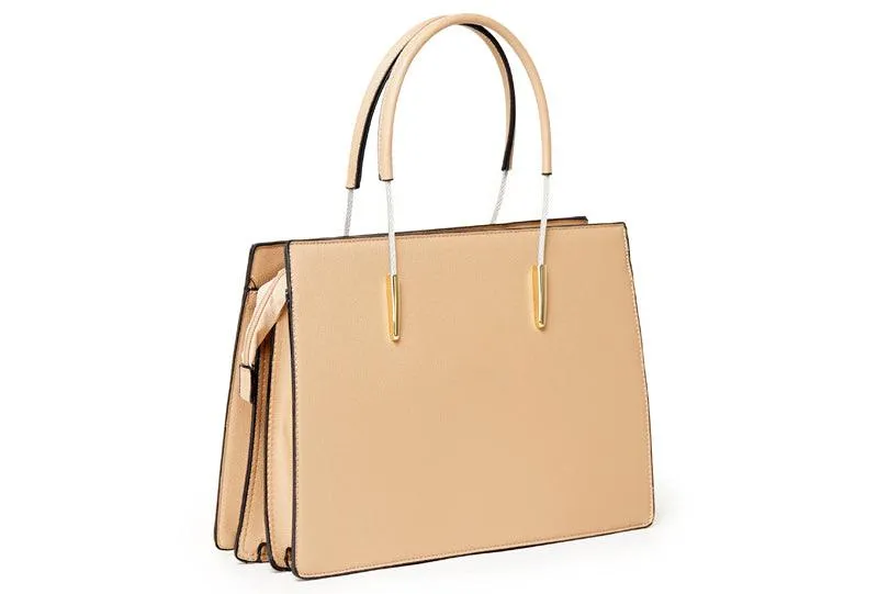 Luxury Women Designer Leather 2 in 1 Bag - Pink