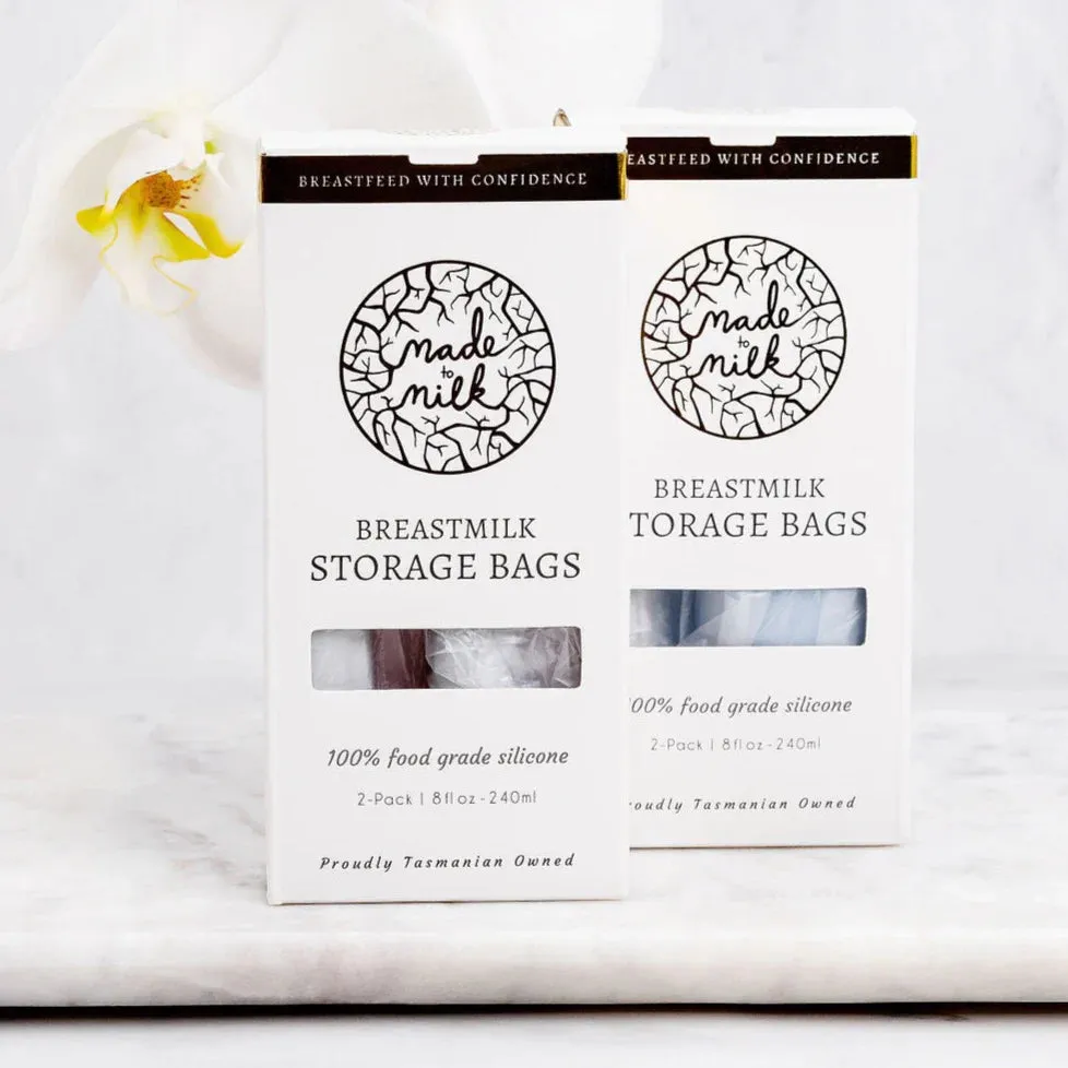 Made to Milk - Reusable Breastmilk Storage Bags (Light Pink 2pk)
