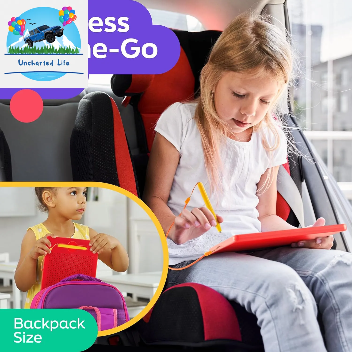 Magnetic Drawing Board for Kids – Glamping Travel Activity Toy
