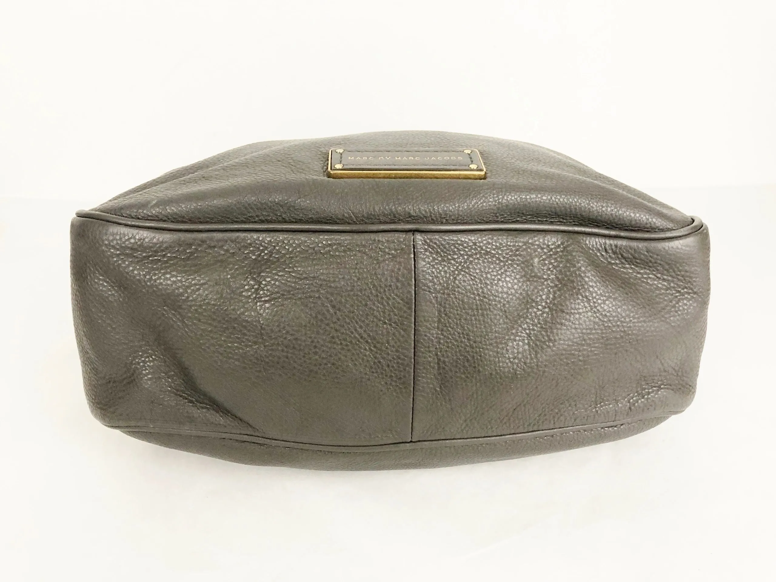 Marc By Marc Jacobs Gray Leather Satchel W/Strap