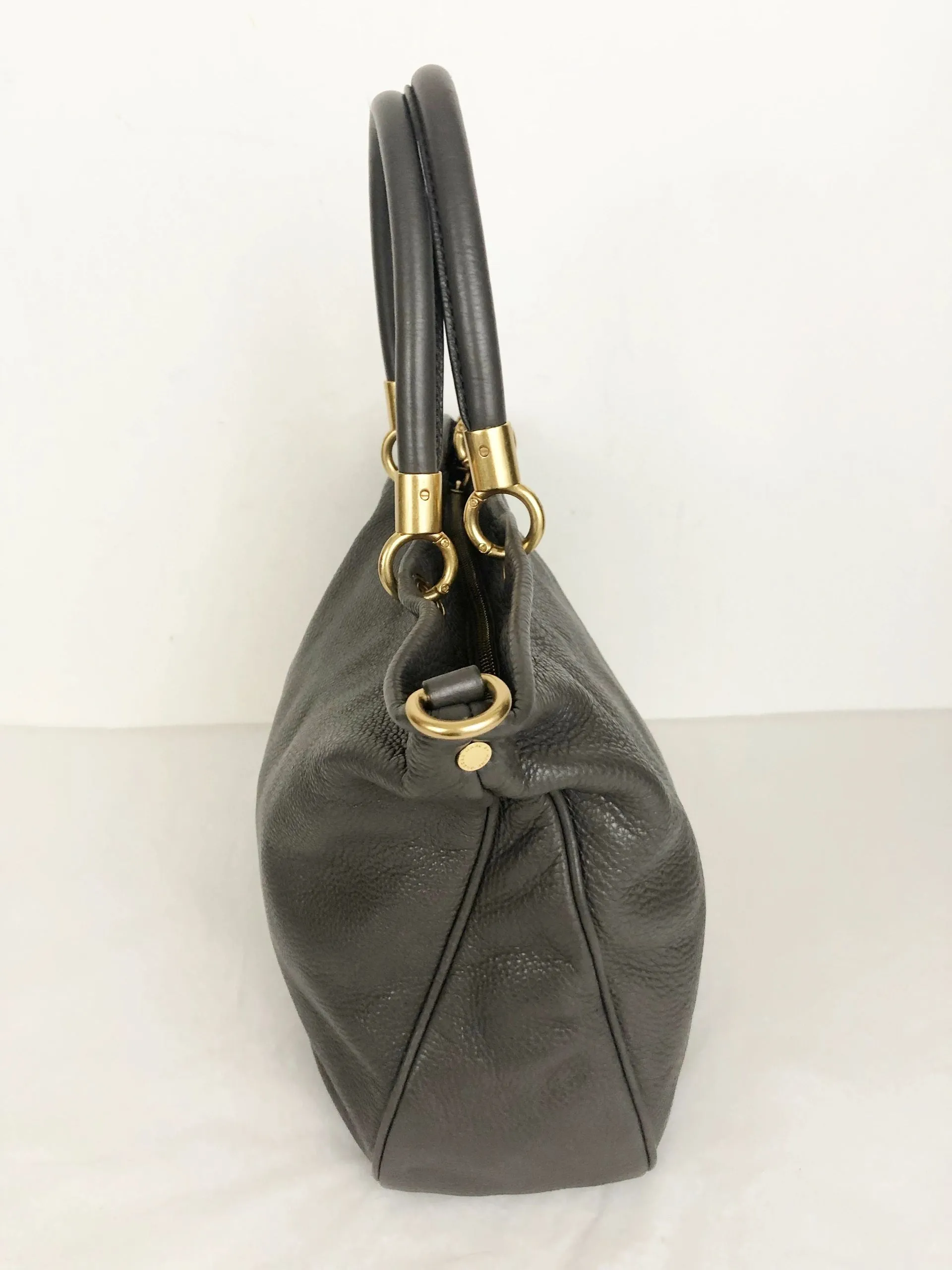 Marc By Marc Jacobs Gray Leather Satchel W/Strap