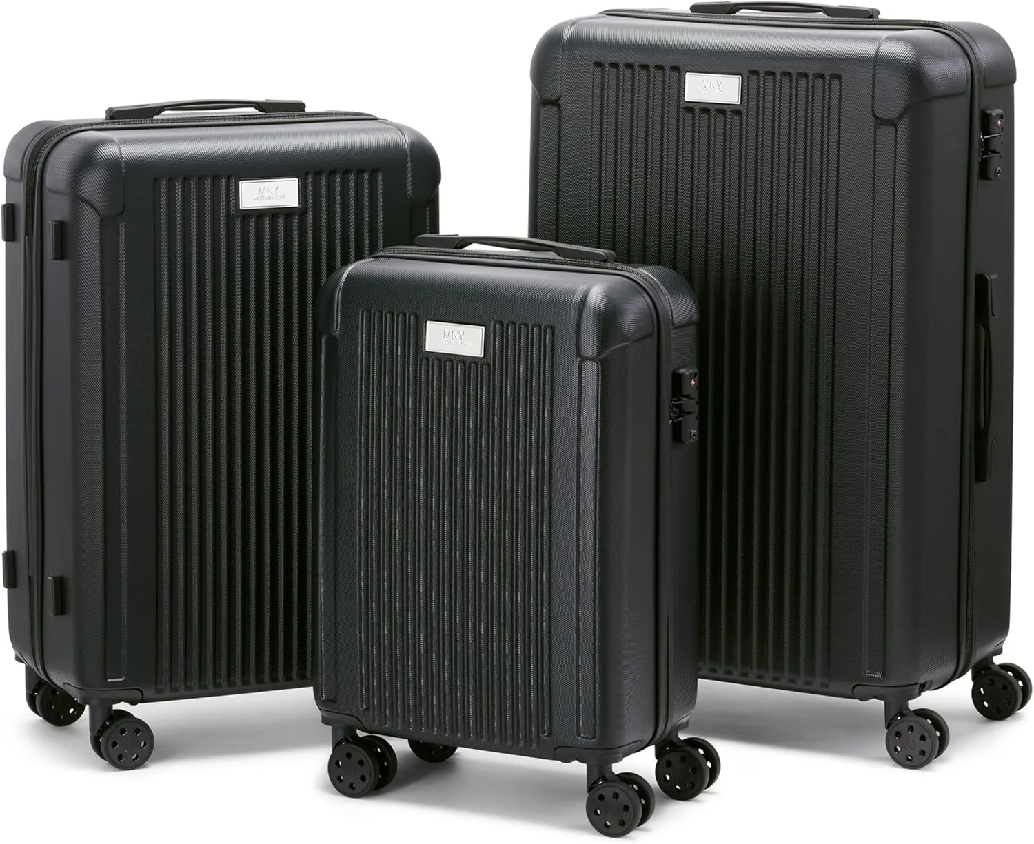 Marc New York Lotus 25" Upright Luggage, Black, Medium
