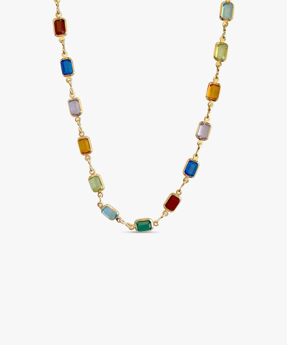 Marion Necklace — Dark Stones