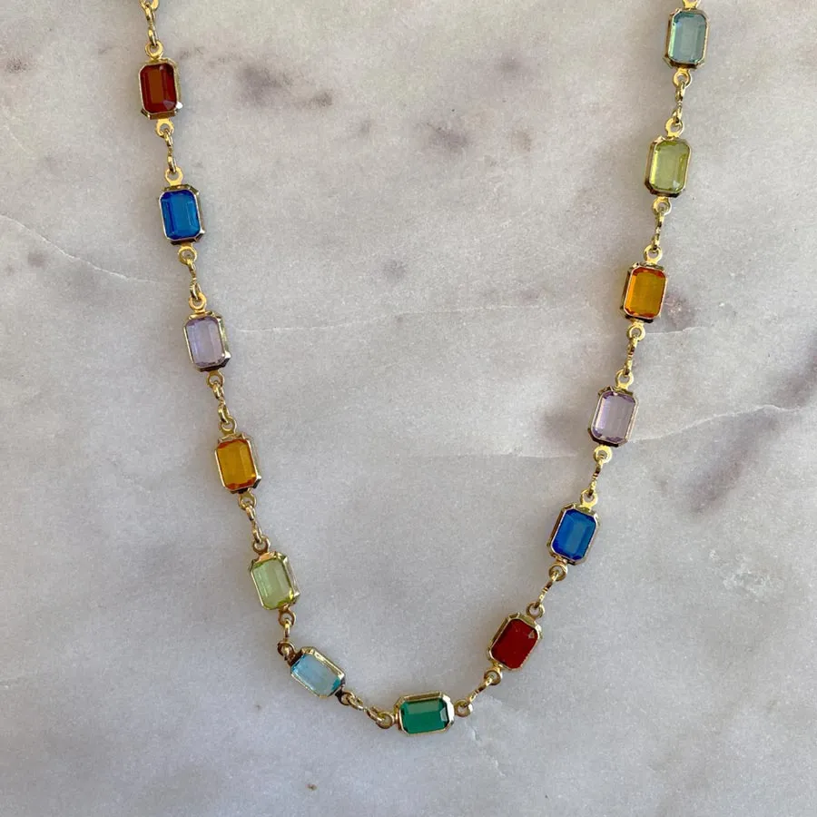 Marion Necklace — Dark Stones
