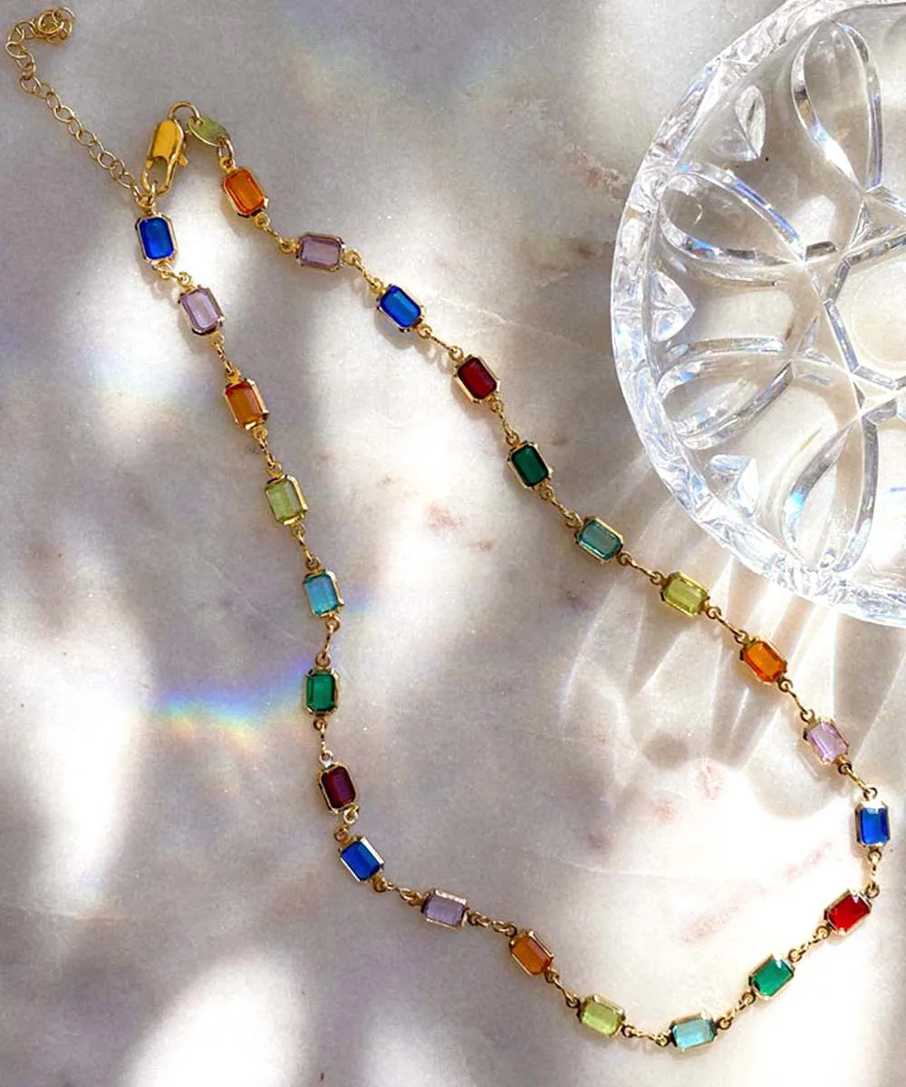 Marion Necklace — Dark Stones