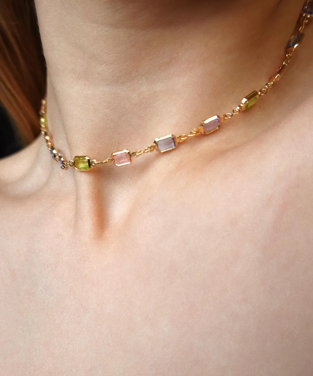 Marion Necklace — Light Stones