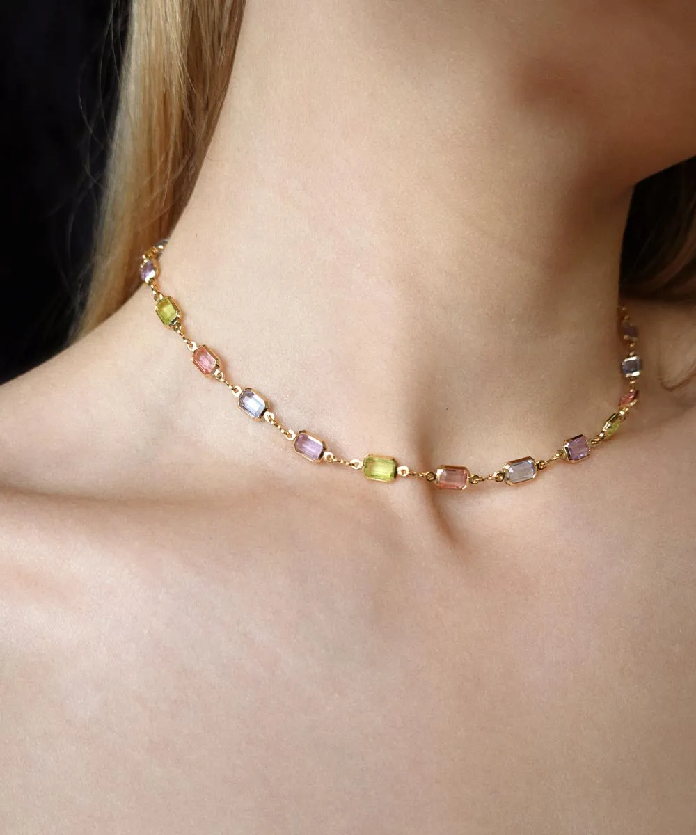 Marion Necklace — Light Stones
