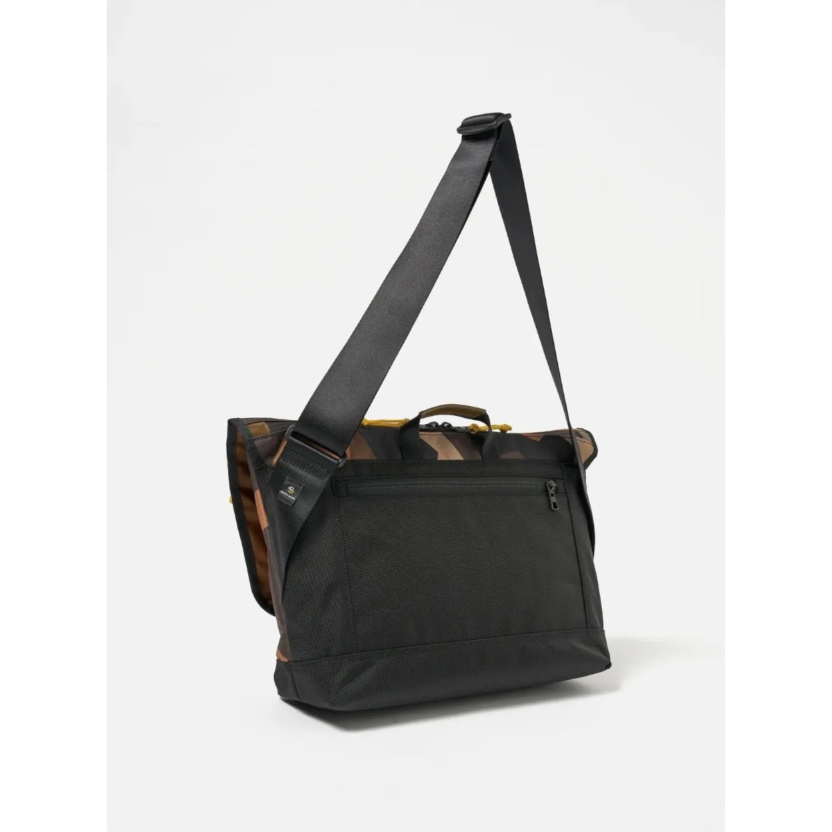 master-piece x Universal Works Courier Bag MP31227 recycled tech canvas camo