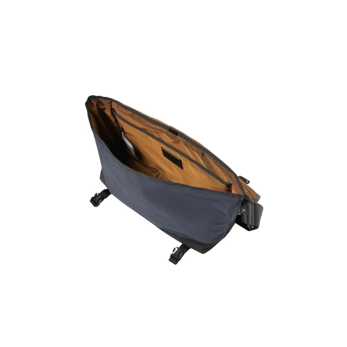 master-piece x Universal Works Courier Bag MP31227 recycled tech canvas navy