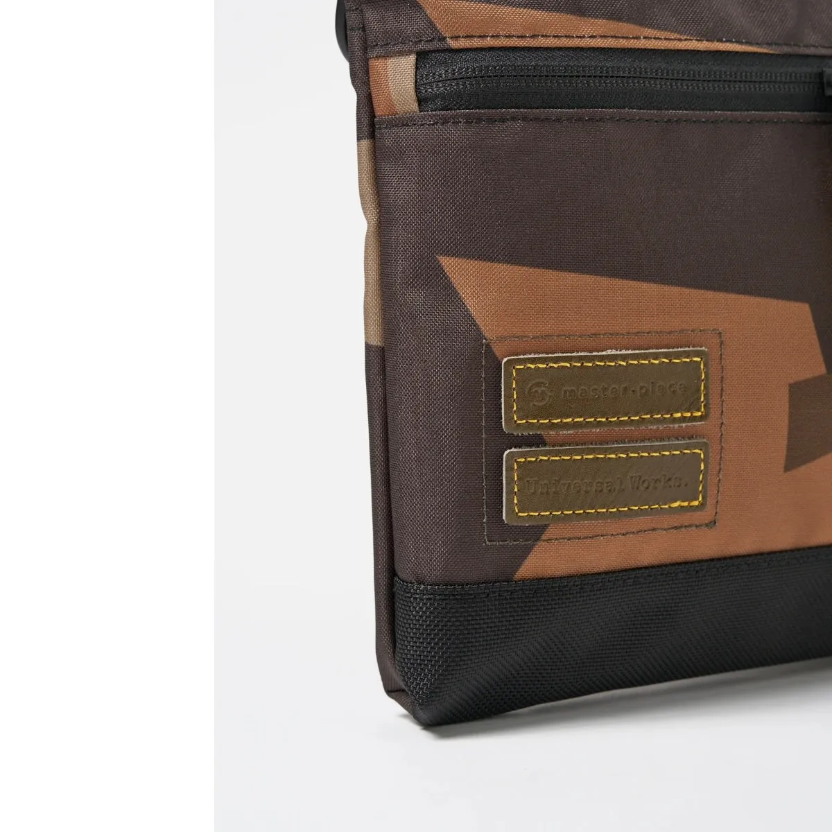 master-piece x Universal Works Shoulder Bag MP31228 recycled tech canvas camo