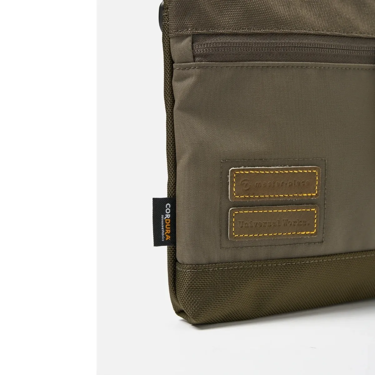 master-piece x Universal Works Shoulder Bag MP31228 recycled tech canvas olive