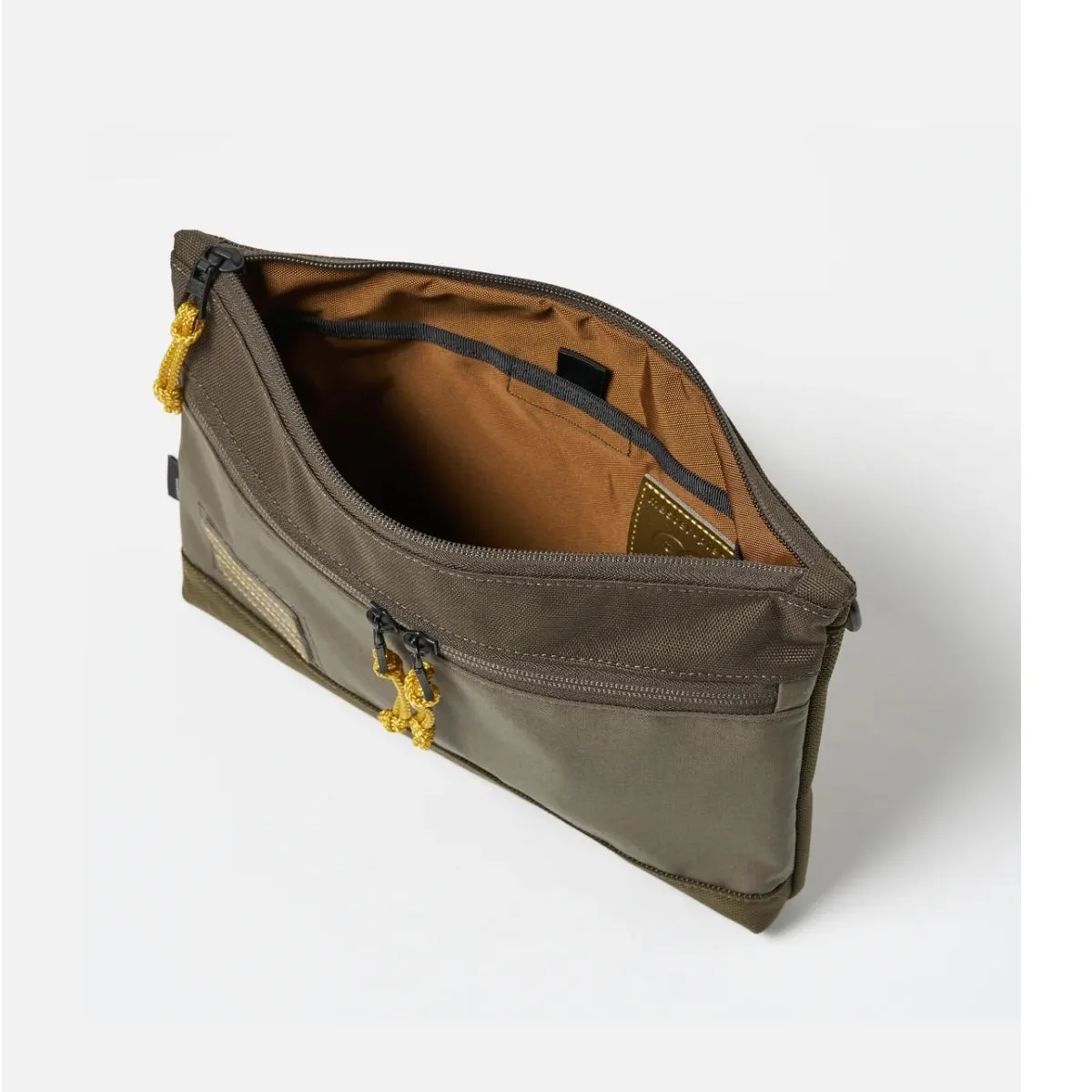 master-piece x Universal Works Shoulder Bag MP31228 recycled tech canvas olive