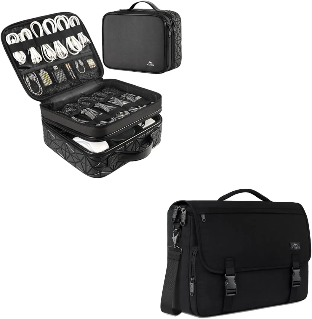 MATEIN Cord Organizer Bag. Messenger Bag for Men, Women Briefcases.