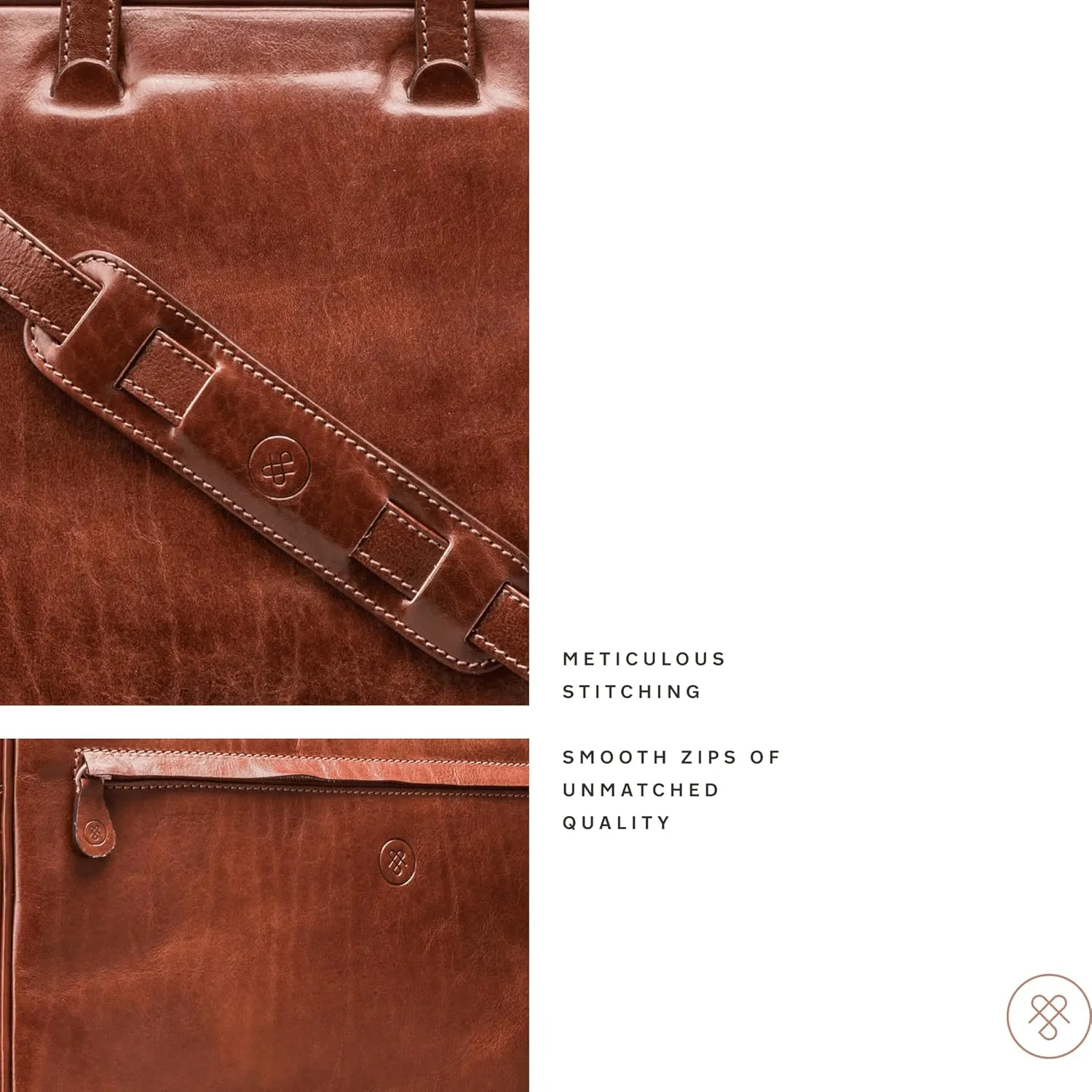 Maxwell Scott - Luxury Leather Document Case for Laptop/Files with Pullout Handles - Handmade in Italy - The Tutti