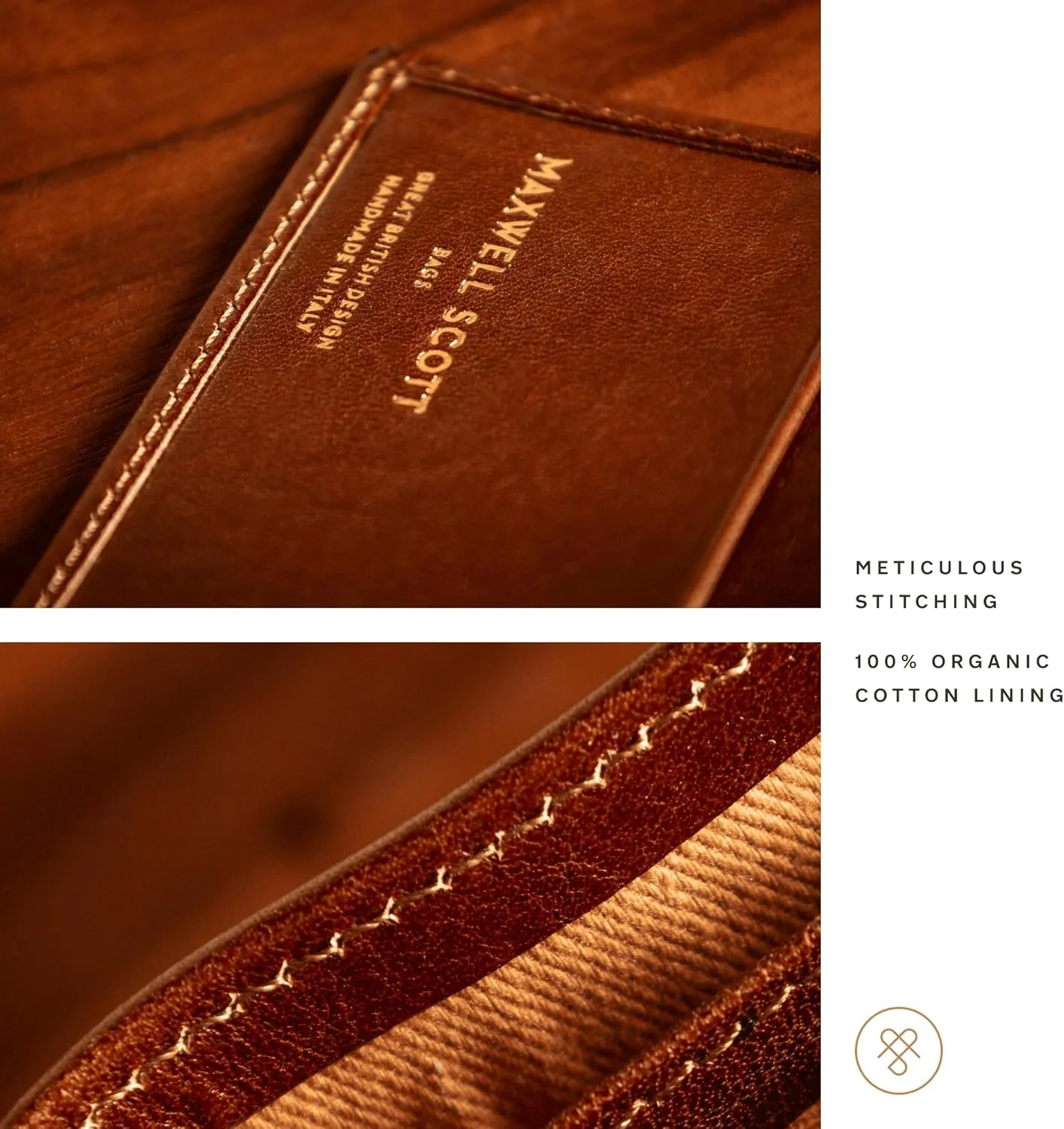Maxwell Scott - Mens Luxury Leather Tall Billfold Jacket Dress Wallet for Pocket - Made in Italy - The Pianillo Dark Brown
