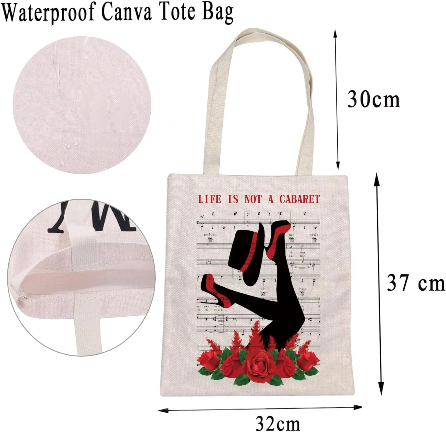 MBMSO RHONY Tote Bag Life Is Not a Cabaret Gift for Real Housewives Fans Bravo Housewives Merchandise Housewives TV Show Gift
