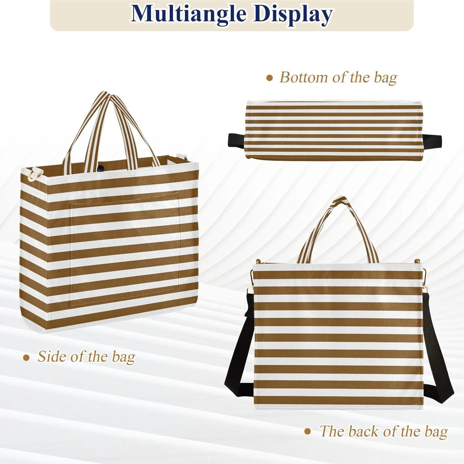 MCHIVER Tote Bag for Women Corduroy Crossbody Shoulder Purse Utility Totes for Trip Office Work 13.7 * 4.9 * 12.2 IN