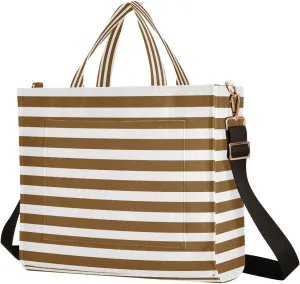 MCHIVER Tote Bag for Women Corduroy Crossbody Shoulder Purse Utility Totes for Trip Office Work 13.7 * 4.9 * 12.2 IN