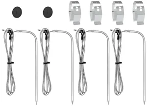 Meat Probe Kit for Masterbulit Gravity Series 560/800/1050 XL Digital Charcoal Grill and Smoker, Meat Thermometers with Clips and Gormmet 4-Pack