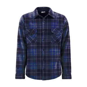 Mens Quilted Plaid Pattern Thermal Long Sleeve Winter Jacket