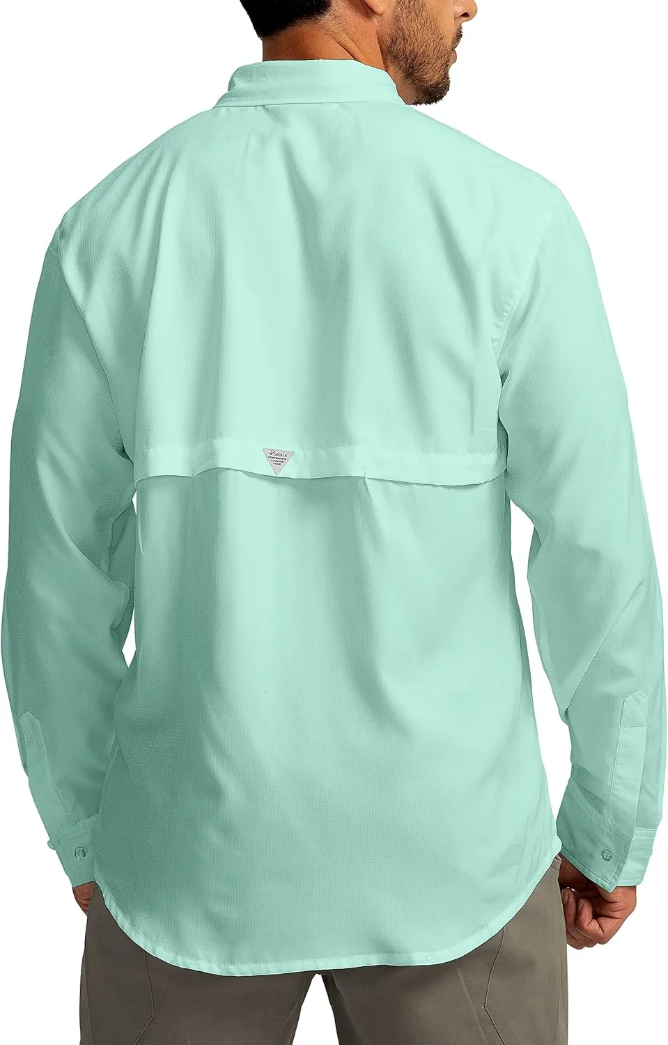 Men's Sun Protection Fishing Shirts Long Sleeve Travel Work Shirts for Men UPF50  Button Down Shirts with Zipper Pockets
