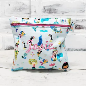 Mermaid and Narwal Personalized Reusable Bag