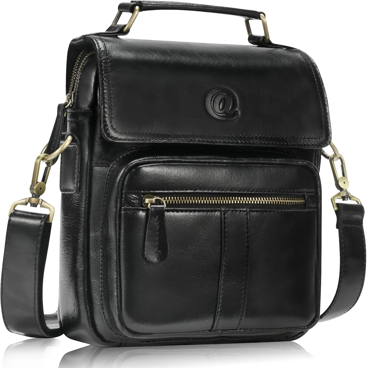 Messenger Bag for Men - Full Grain Leather Man Purse for Men Handbags Shoulder Bags Crossbody Bag for Work Business