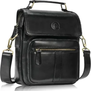 Messenger Bag for Men - Full Grain Leather Man Purse for Men Handbags Shoulder Bags Crossbody Bag for Work Business