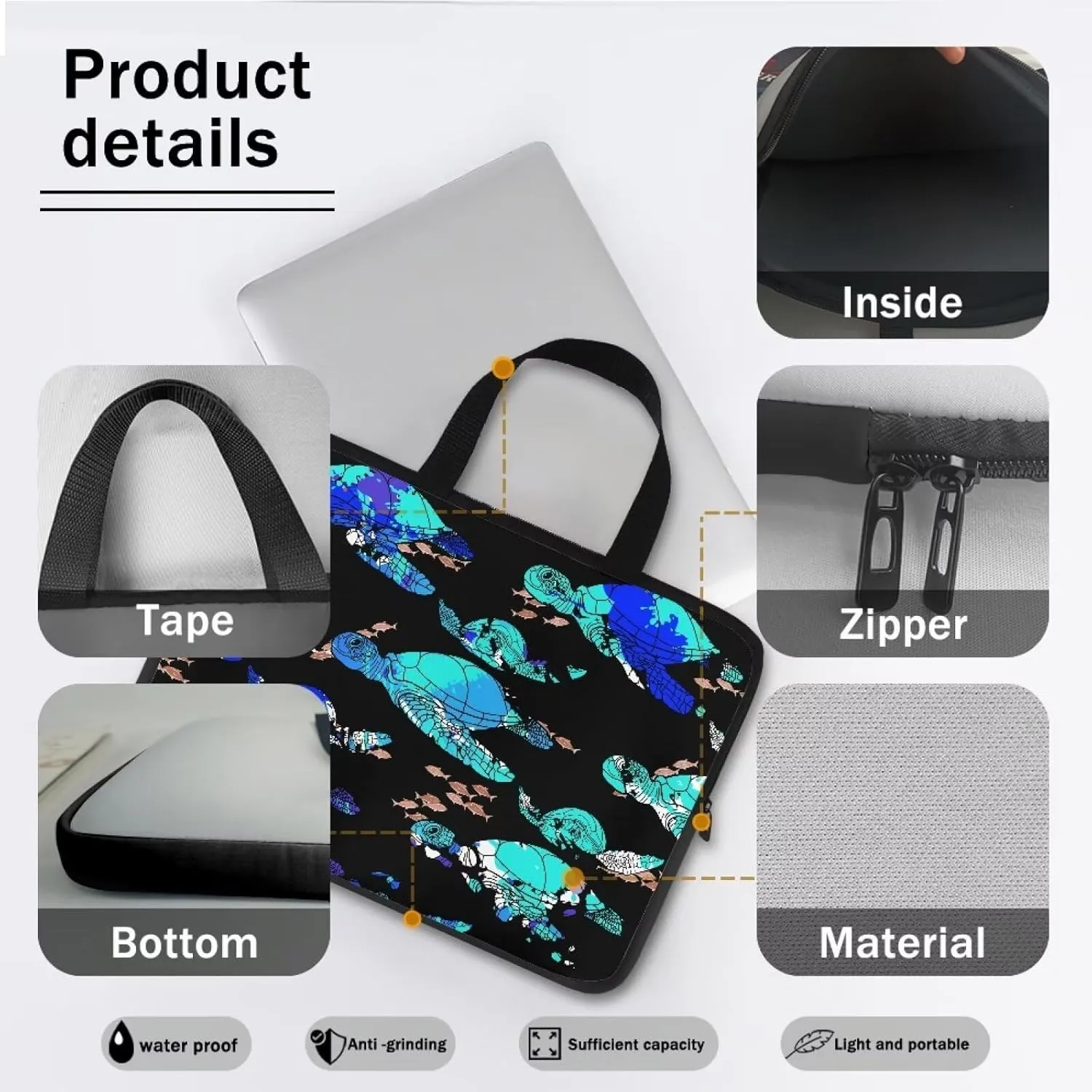 Messenger Bag Laptop Briefcases for Men 15.6 Inch Laptop Bag Computer Bag Lightweight Shoulder Handbag