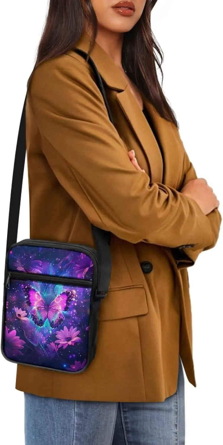 Messenger Bag Womens Shoulder Bag Mens Zipper Work Office Bag Briefcases Wallet Purse for Travelling Daily