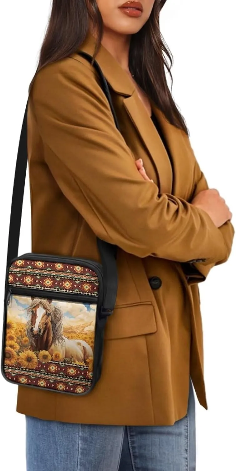 Messenger Bag Womens Shoulder Bag Mens Zipper Work Office Bag Briefcases Wallet Purse for Travelling Daily
