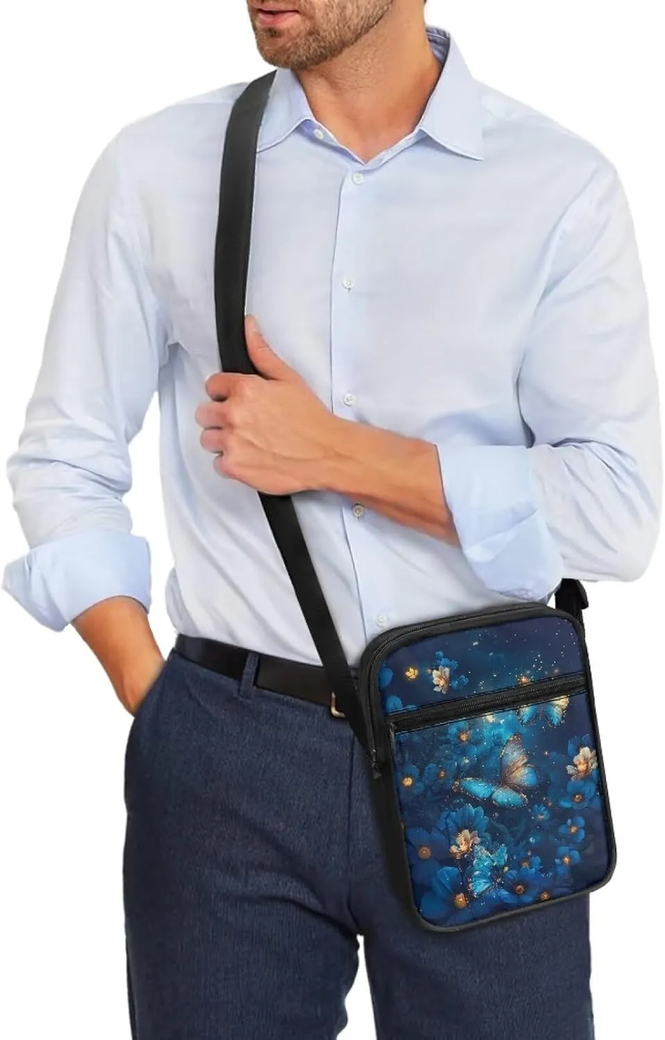 Messenger Bag Womens Shoulder Bag Mens Zipper Work Office Bag Briefcases Wallet Purse for Travelling Daily