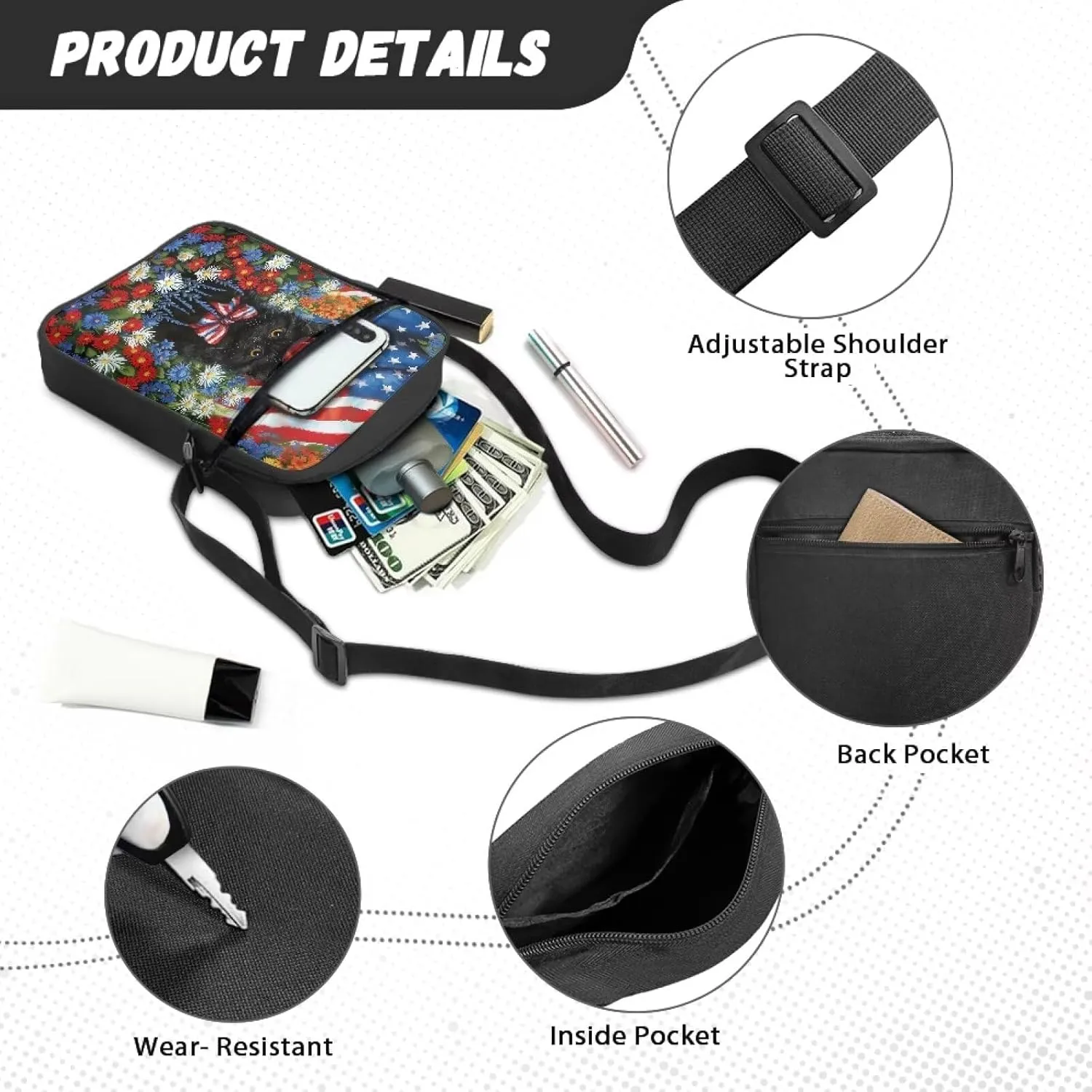 Messenger Bag Womens Shoulder Bag Mens Zipper Work Office Bag Briefcases Wallet Purse for Travelling Daily