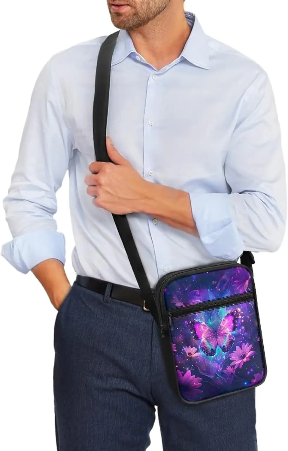Messenger Bag Womens Shoulder Bag Mens Zipper Work Office Bag Briefcases Wallet Purse for Travelling Daily