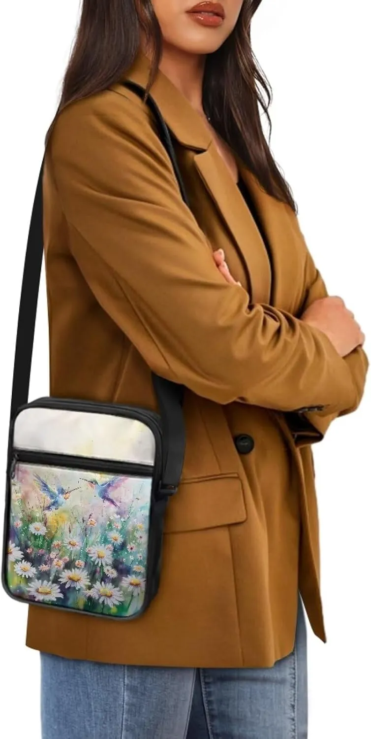 Messenger Bags Unisex Crossbody Shoulder Bag Lightweight Work Office Bag Briefcases for Cell Phone One Size