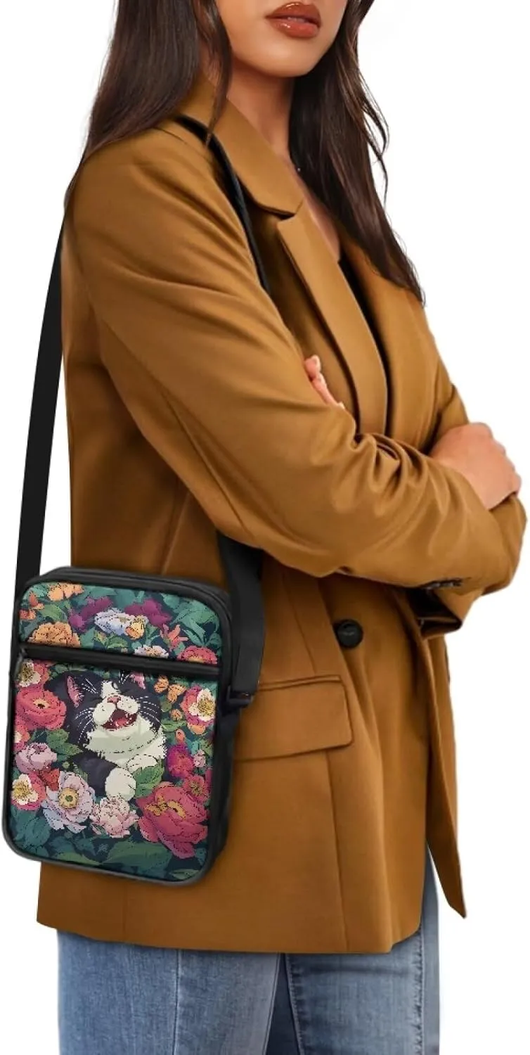 Messenger Bags Unisex Crossbody Shoulder Bag Lightweight Work Office Bag Briefcases for Cell Phone One Size