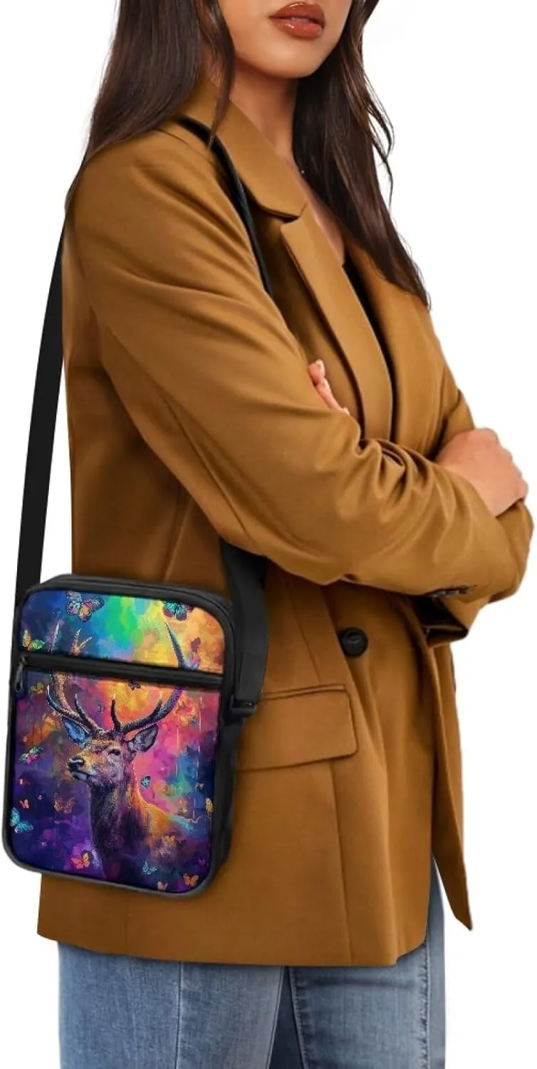 Messenger Bags Unisex Crossbody Shoulder Bag Lightweight Work Office Bag Briefcases for Cell Phone One Size