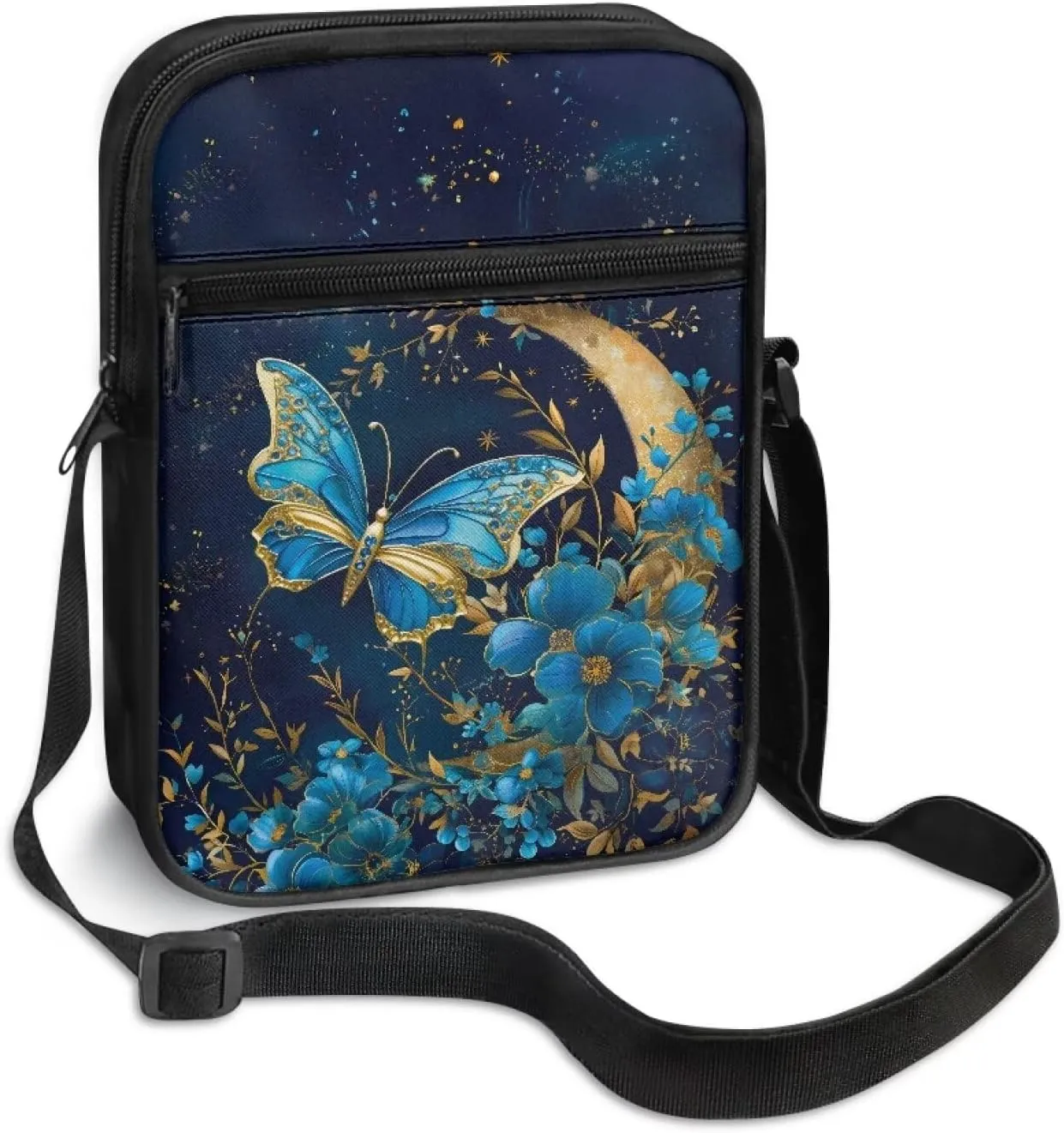 Messenger Bags Unisex Crossbody Shoulder Bag Lightweight Work Office Bag Briefcases for Cell Phone One Size
