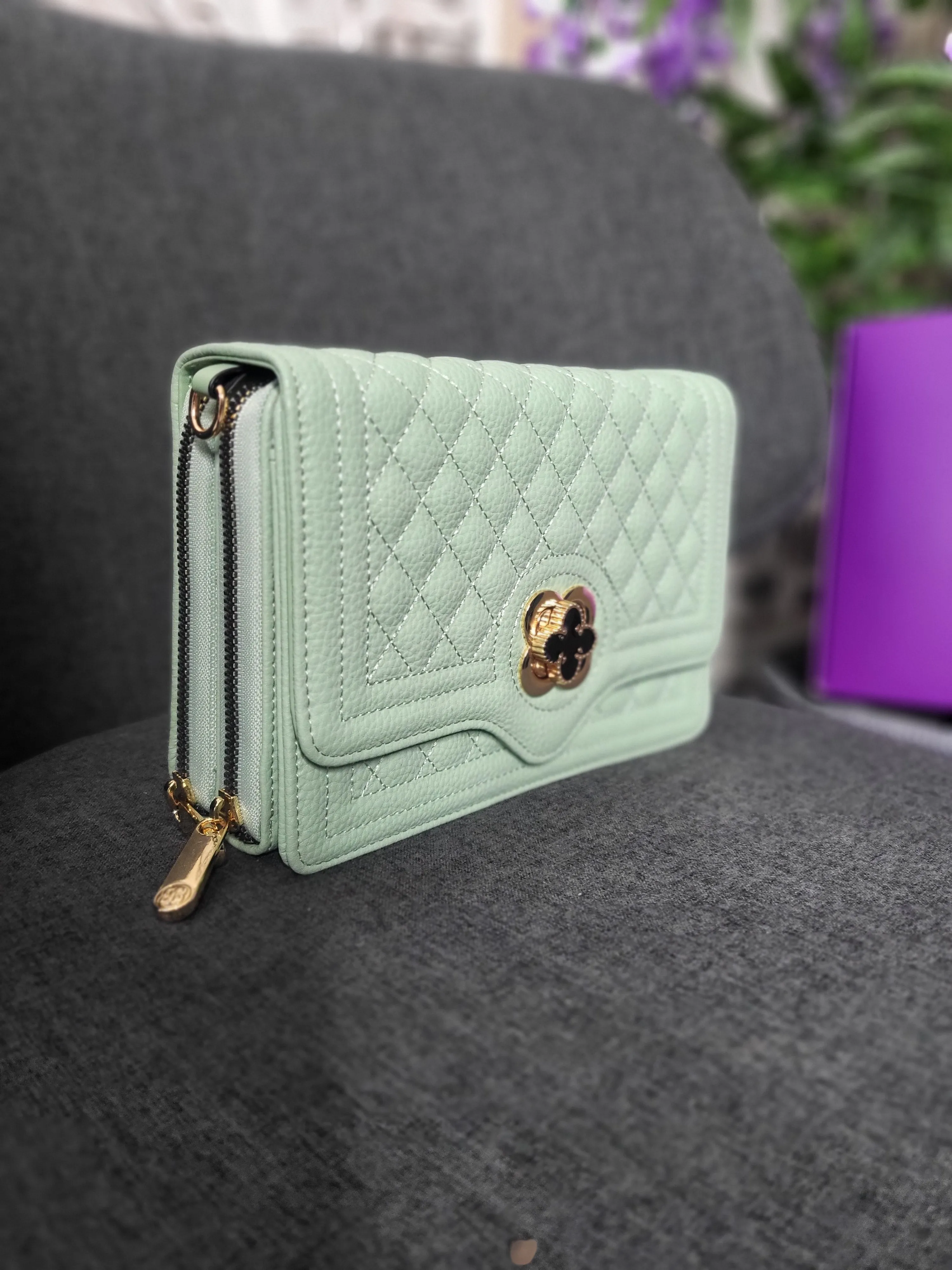 Michelle double zip bag