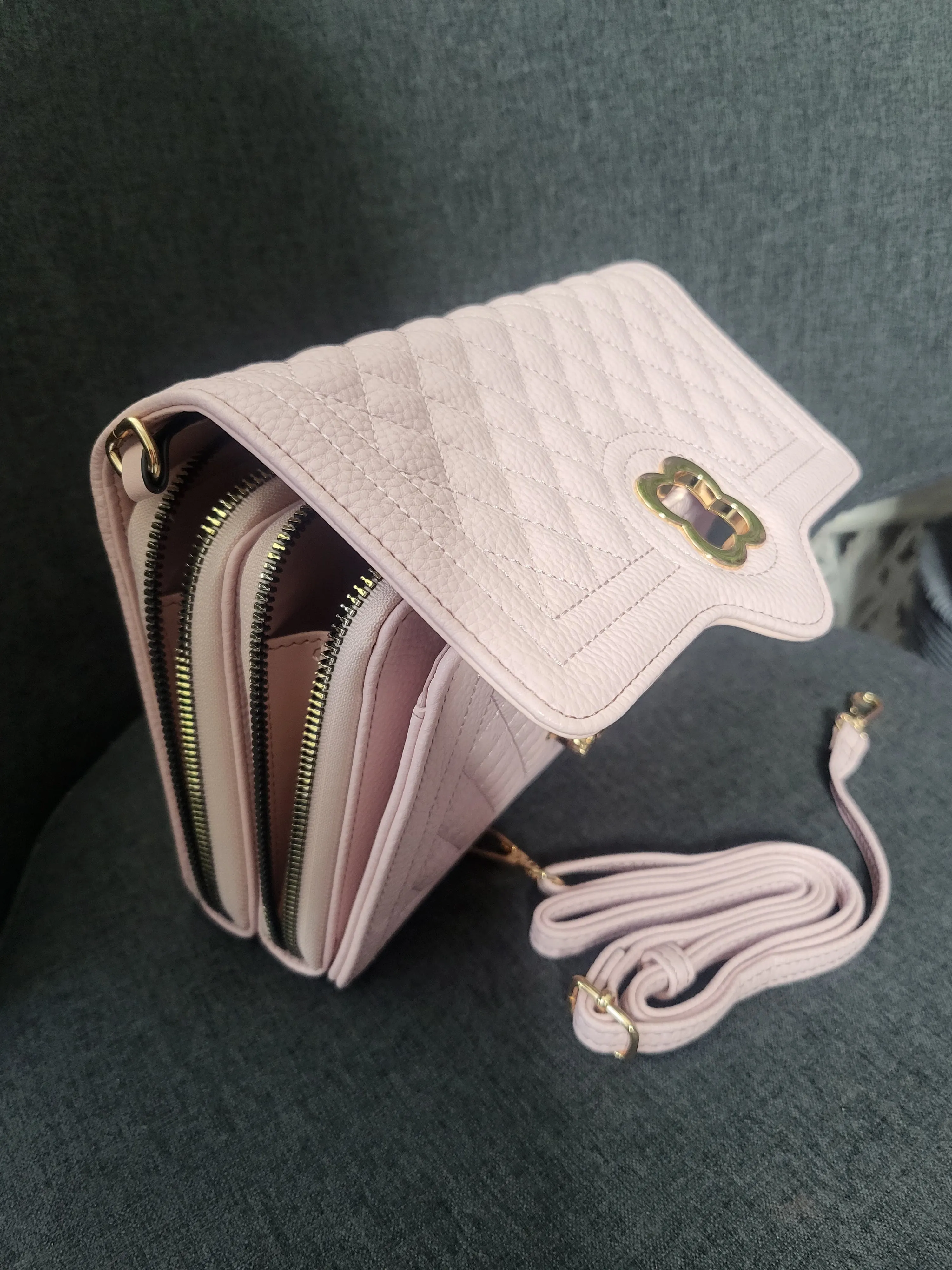 Michelle double zip bag