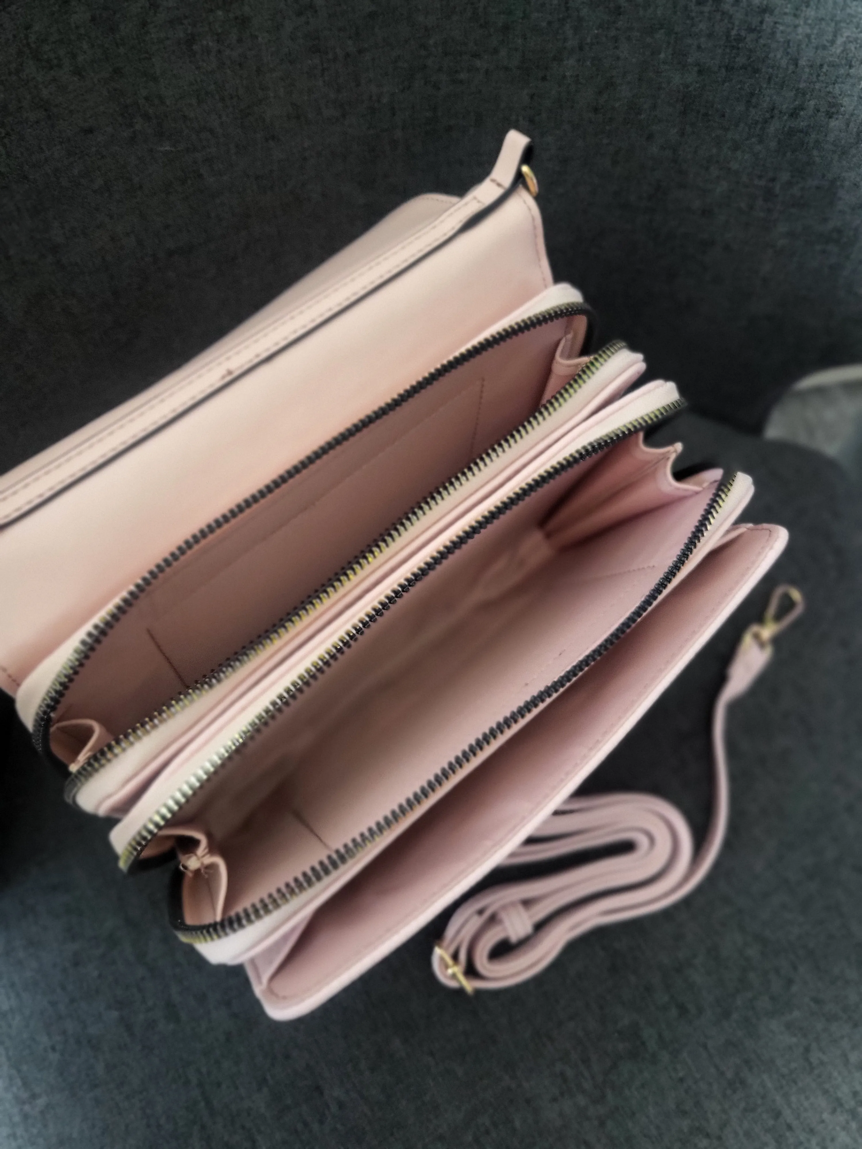 Michelle double zip bag