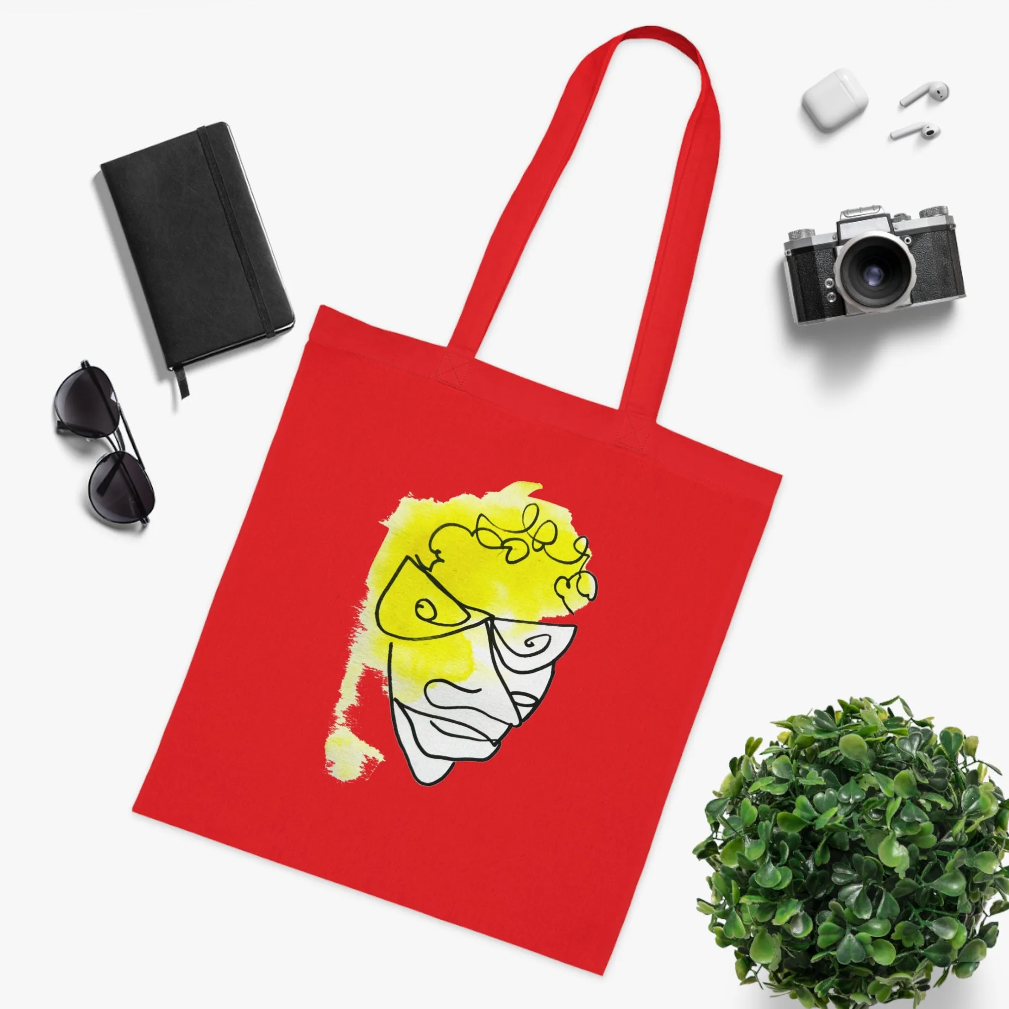 Mindful - Versatile 100% Cotton Tote: Vibrant Colors, Light & Practical