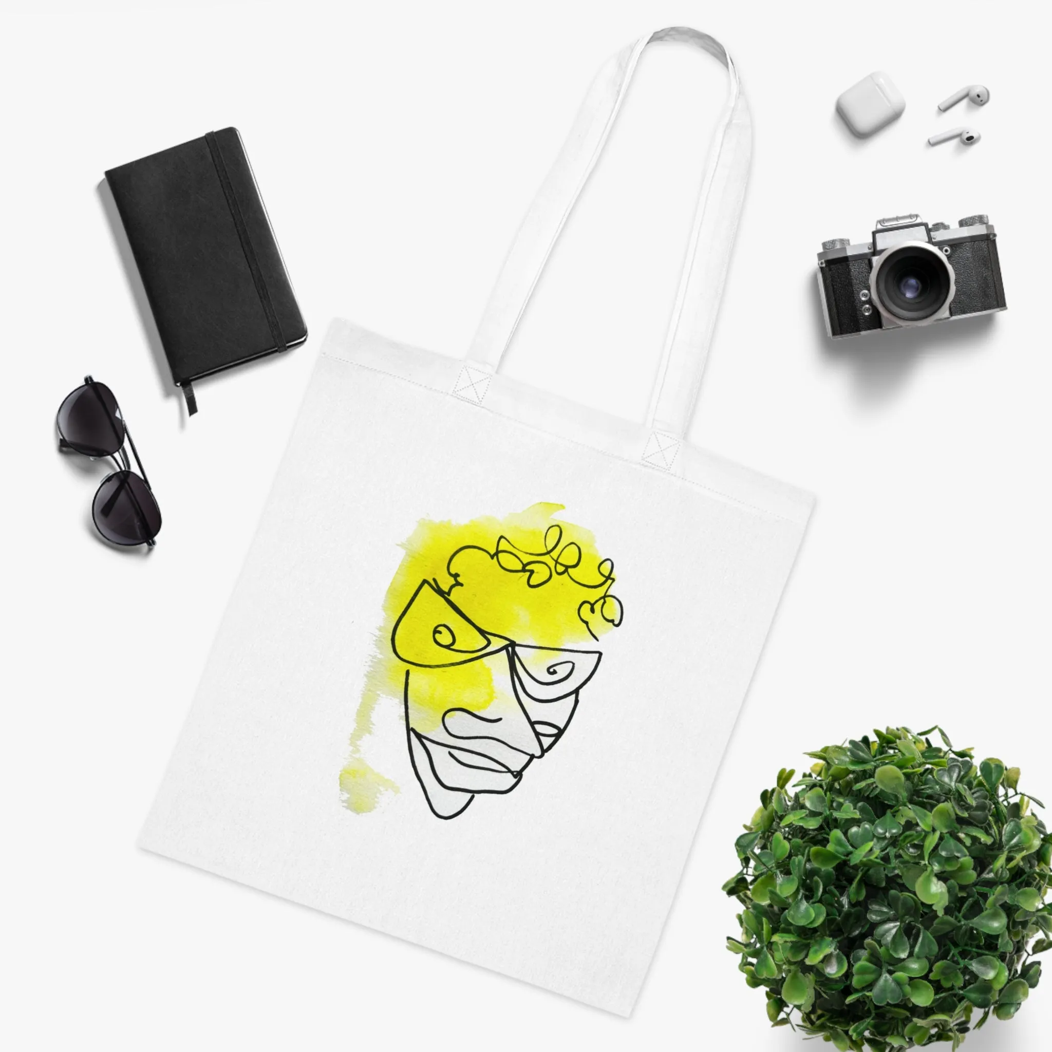 Mindful - Versatile 100% Cotton Tote: Vibrant Colors, Light & Practical