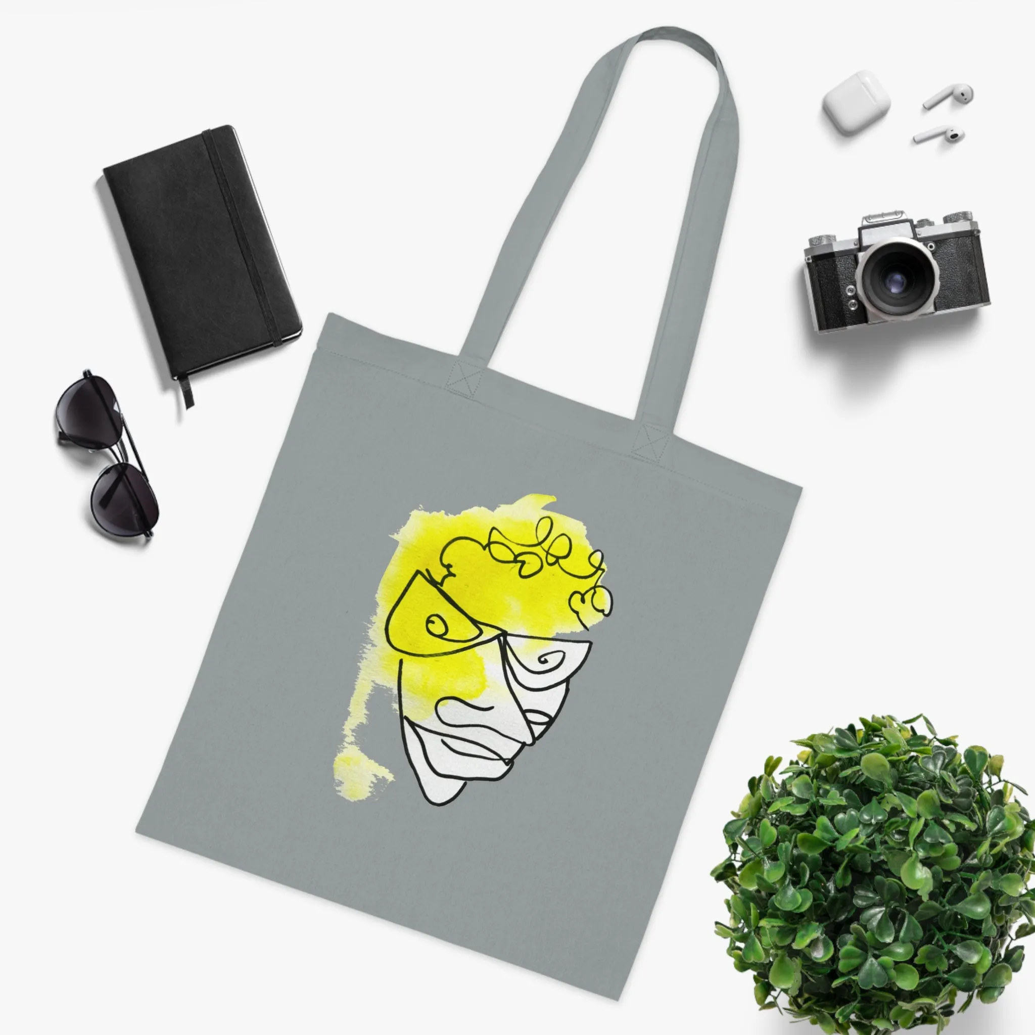 Mindful - Versatile 100% Cotton Tote: Vibrant Colors, Light & Practical