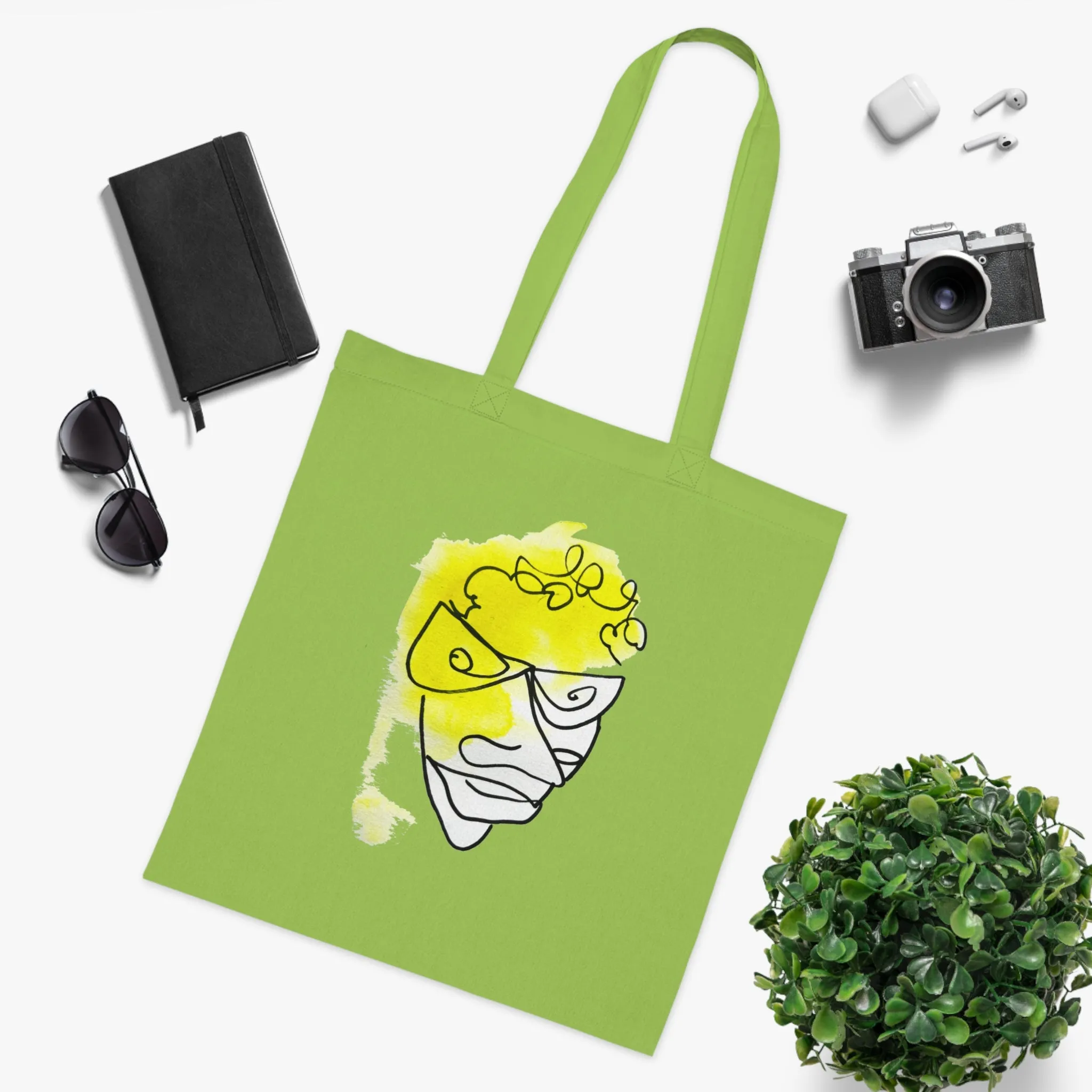 Mindful - Versatile 100% Cotton Tote: Vibrant Colors, Light & Practical