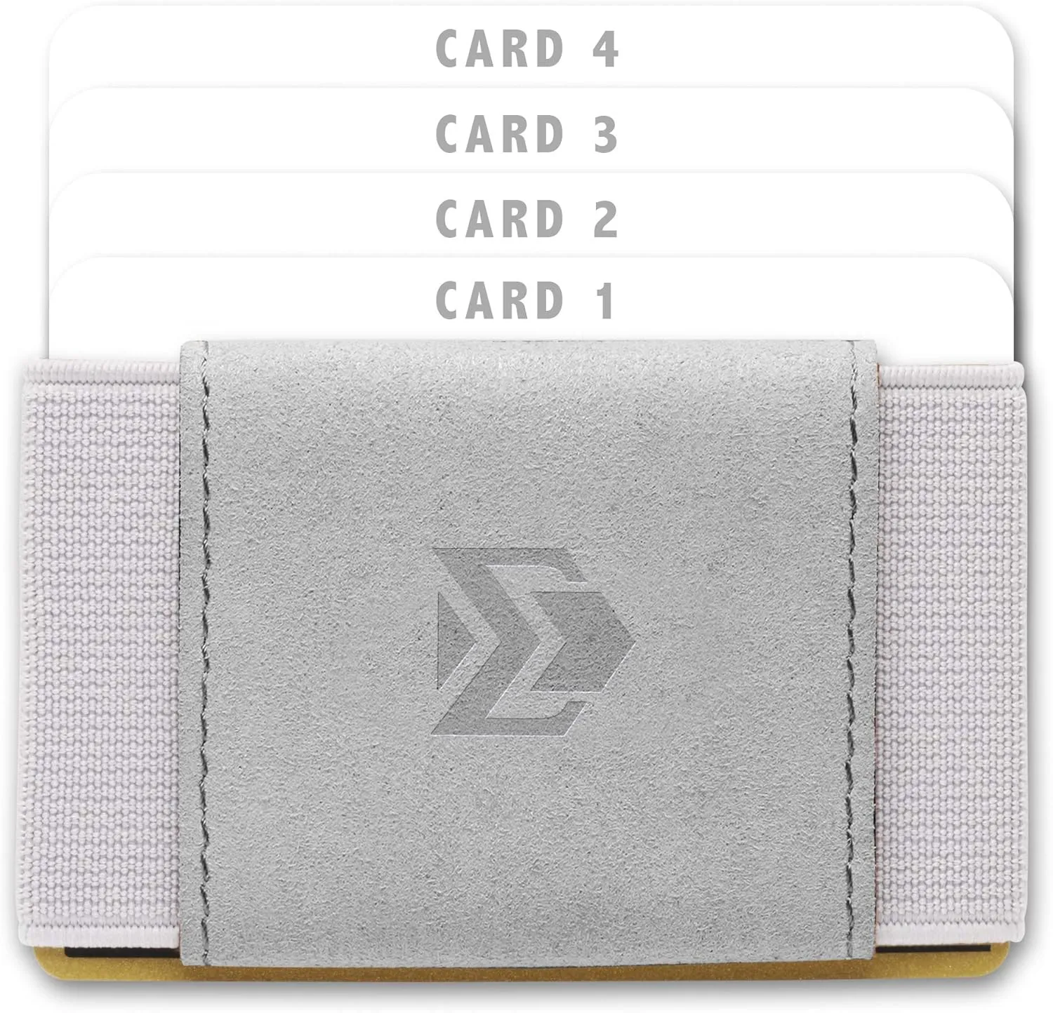 Minimalist Slim Elastic Wallet - Small Front Pocket Credit Card Holder for Men & Women Holds Up to 12 Card & Cash